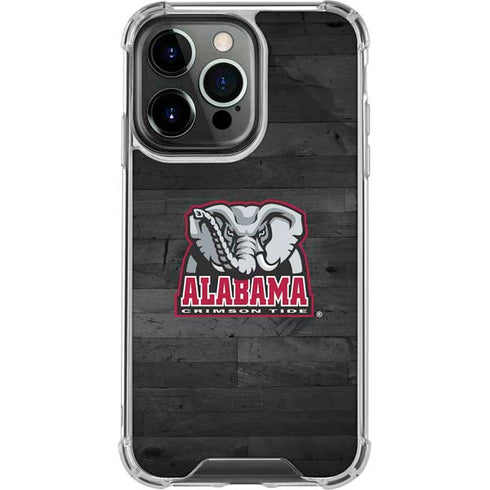 University of Alabama Basketball Wood iPhone 16 Pro Clear Case